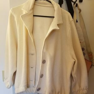 American Apparel Cream Cocoon Coat